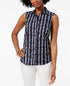 Charter Club Sleeveless Print Shirt